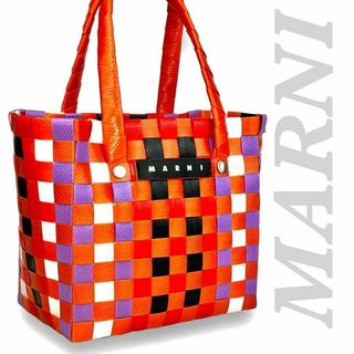 マルニ(Marni)の《美品》マルニ　MARNI マイクロ　バスケット　バック　カゴ　1214(かごバッグ/ストローバッグ)