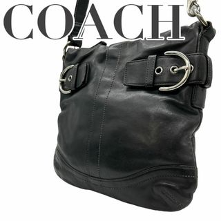 コーチ(COACH)のCOACH コーチ　s85　斜め掛け　1452　レザー　ショルダーバッグ　黒(ショルダーバッグ)