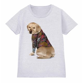 ラブラドールレトリバー 犬 いぬ タトゥー 刺青 半袖 Tシャツ メンズ(Tシャツ(半袖/袖なし))