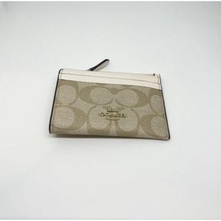 コーチ(COACH)の♡新品・未使用♡ COACH コインケース ライトカーキホワイトブランド品 お得(コインケース/小銭入れ)