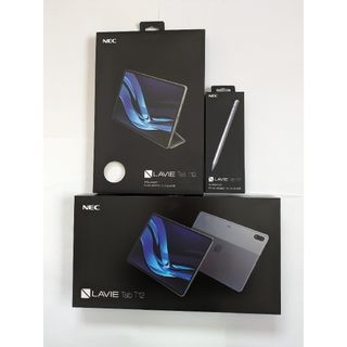 エヌイーシー(NEC)の(NEC)LAVIETabT12(PC-T1295DAS)+カバー+デジタルペン(タブレット)