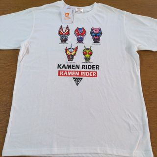 W☆新品☆バンダイ 仮面ライダー☆半袖Ｔシャツ☆L☆男性用☆ホワイト☆(Tシャツ/カットソー(半袖/袖なし))