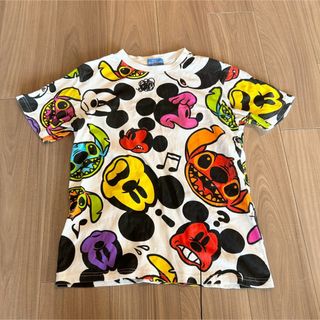 Disney - ミッキースティッチ総柄Tシャツ