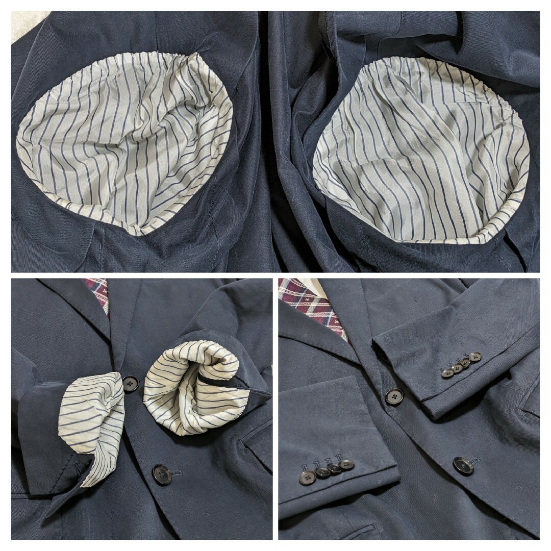 TOMORROWLAND(トゥモローランド)の極美品　トゥモローランドピルグリム　セットアップ　紺　48　ゼニア生地　カシミヤ メンズのスーツ(セットアップ)の商品写真