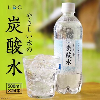 【24本】 炭酸水 500ml やさしい水の炭酸水(ソフトドリンク)