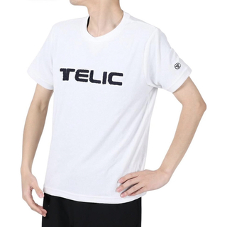 テリック(TELIC)のTELICパイル生地ロゴTシャツ(白)LL(Tシャツ/カットソー(半袖/袖なし))