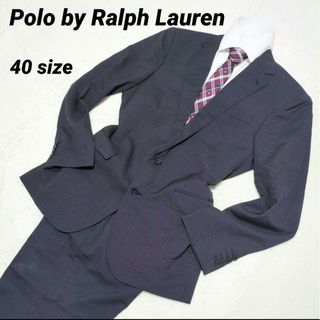 ポロラルフローレン(POLO RALPH LAUREN)の極美品　ポロバイラルフローレン　スーツ　セットアップ　紺　40　ストライプ(セットアップ)