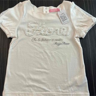 メゾピアノジュニア(mezzo piano junior)の【新品】140　メゾピアノジュニア　カットソー　半袖　Tシャツ　アイボリー　白(Tシャツ/カットソー)