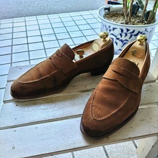 クロケットアンドジョーンズ(Crockett&Jones)の美品 クロケット&ジョーンズ シドニー 7E コインローファー(ドレス/ビジネス)