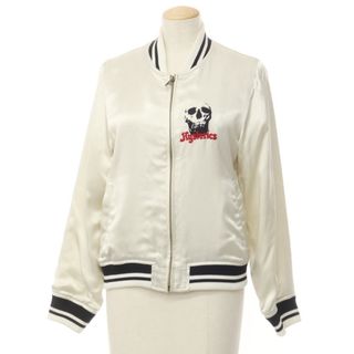 ヒステリックグラマー(HYSTERIC GLAMOUR)の【中古】ヒステリックグラマー HYSTERIC GLAMOUR レーヨン スカジャン オフホワイト【サイズM】【レディース】(スカジャン)