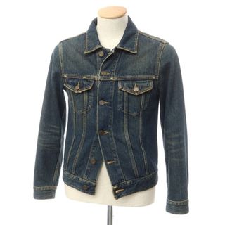 【中古】サンローランパリ SAINT LAURENT PARIS コットン Gジャン デニムジャケット ネイビー【サイズXS】【メンズ】(Gジャン/デニムジャケット)