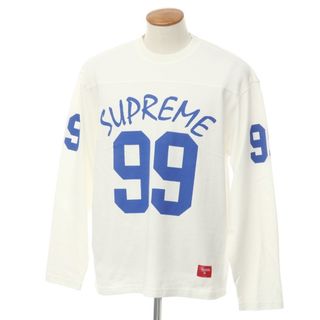 シュプリーム(Supreme)の【中古】シュプリーム Supreme 2024年春夏 99 L/S Football Top コットン 長袖Ｔシャツ ホワイト【サイズM】【メンズ】(Tシャツ/カットソー(七分/長袖))