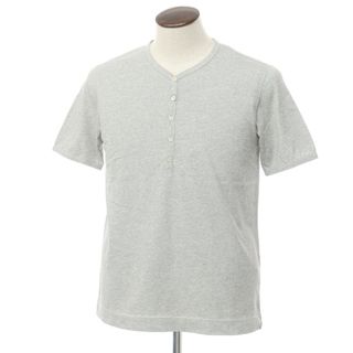 チルコロイチキューゼロイチ(CIRCOLO 1901)の【中古】チルコロ1901 CIRCOLO 1901 コットン ヘンリーネック 半袖Ｔシャツ グレー【サイズL】【メンズ】(Tシャツ/カットソー(半袖/袖なし))