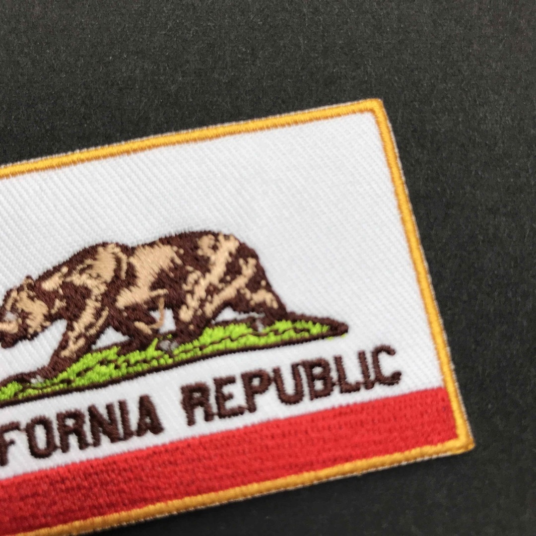 CALIFORNIA REPUBLIC カリフォルニア州旗 アイロンワッペン Y スポーツ/アウトドアのアウトドア(その他)の商品写真