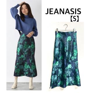 ジーナシス(JEANASIS)の【美品】JEANASIS ジーナシスアソートガラジャガードマーメイドスカート(ロングスカート)