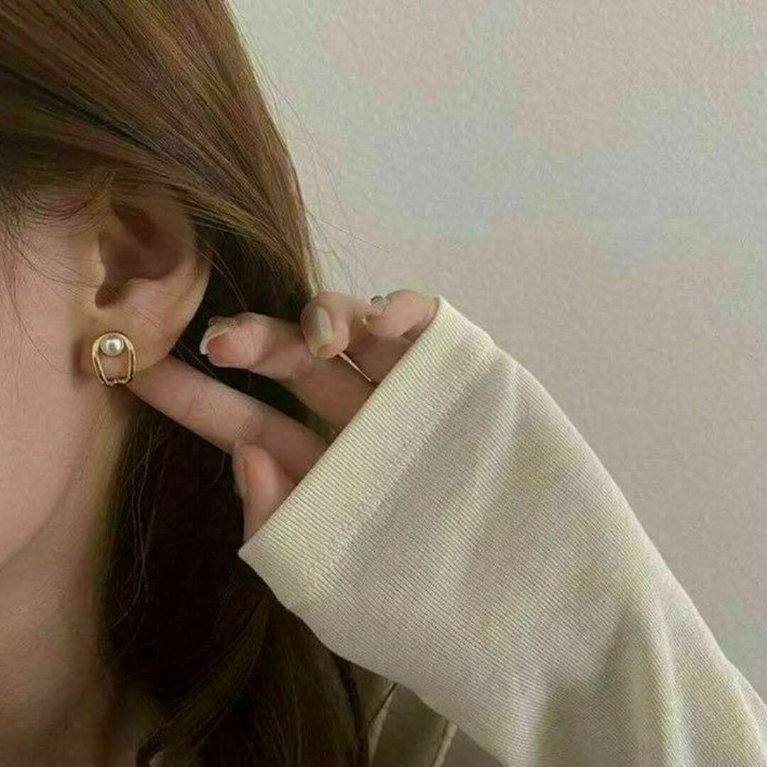 ピアス パール ゴールド ドロップピアス S925 韓国 P7-a レディースのアクセサリー(ピアス)の商品写真