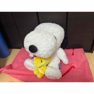 スヌーピー(SNOOPY)の特大ぬいぐるみ　スヌーピー　未使用品　90センチ(キャラクターグッズ)