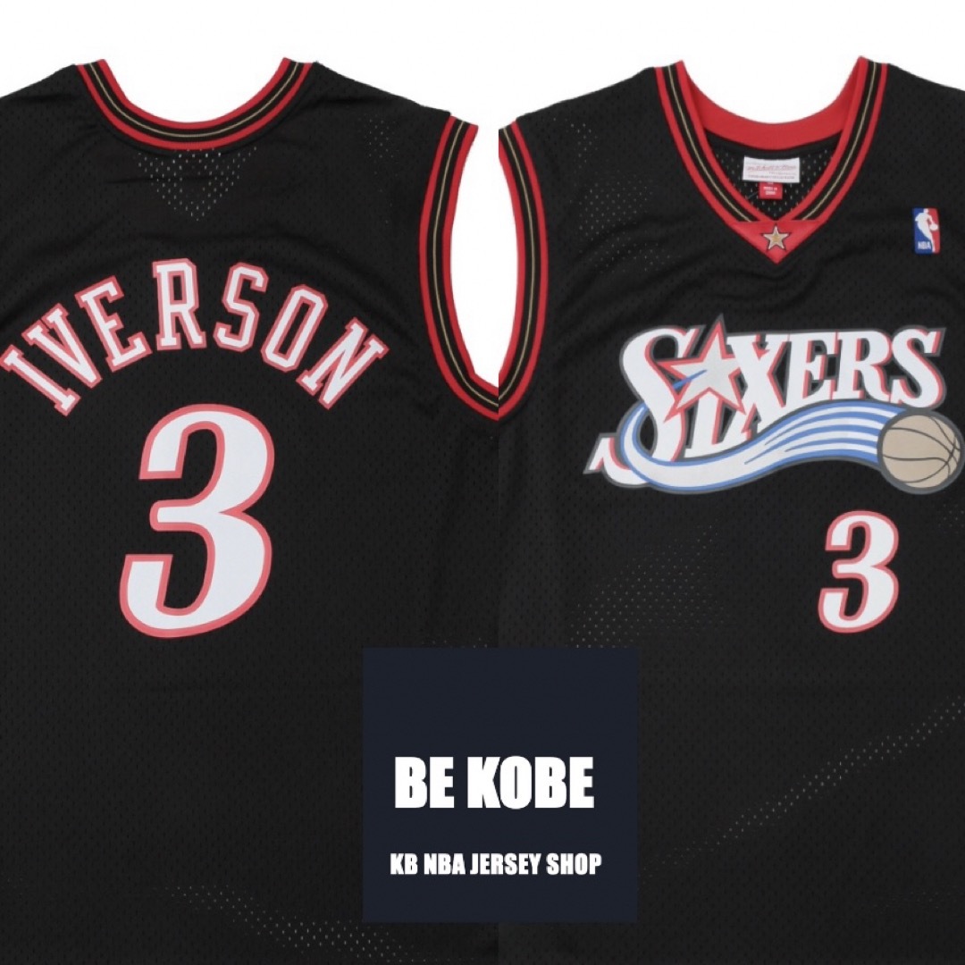 MITCHELL & NESS - NBA アレンアイバーソン76ersジャージユニフォームL