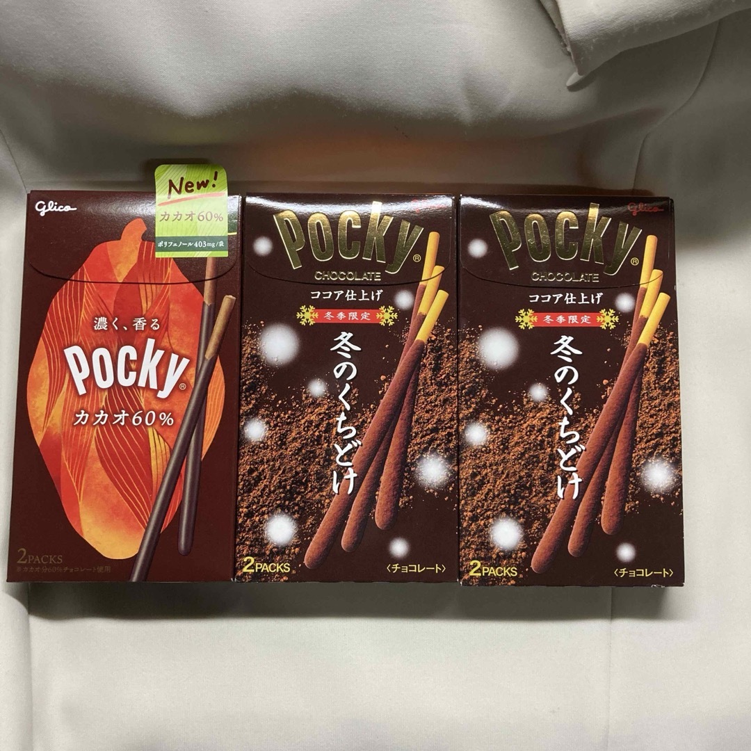 ポッキー　冬のくちどけ　カカオ60% 食品/飲料/酒の食品(菓子/デザート)の商品写真