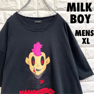 ミルクボーイ(MILKBOY)のMILK BOY ミルクボーイ　半袖Tシャツ　ダメージ加工　メンズXLサイズ(Tシャツ/カットソー(半袖/袖なし))