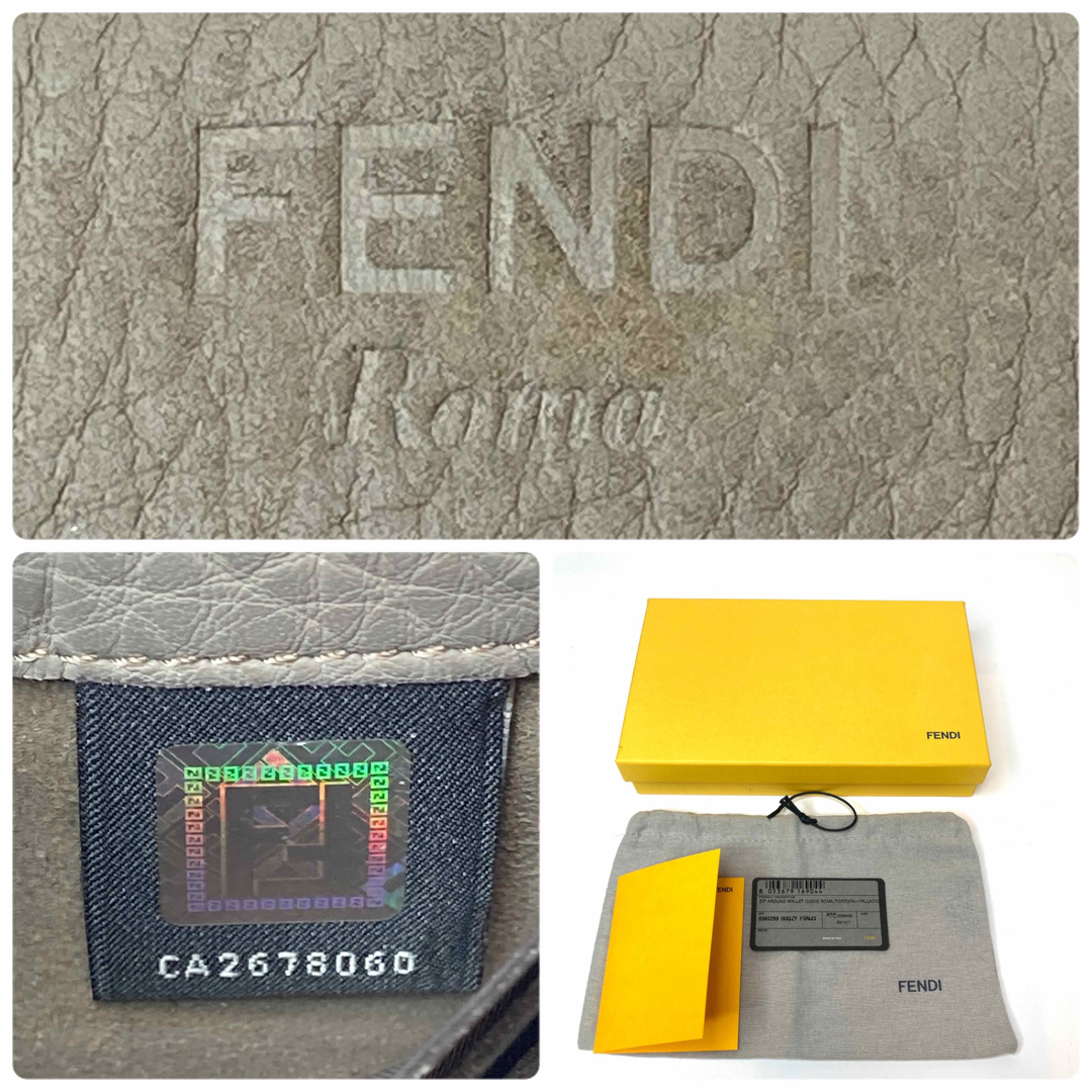 FENDI(フェンディ)のフェンディ　FENDI  セレリア　ラウンドファスナー　ジッピー　長財布　グレー レディースのファッション小物(財布)の商品写真