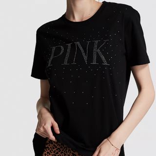 ⭐️新作⭐️ 可愛いビジューロゴTシャツ VS PINK XSサイズ　新品未使用