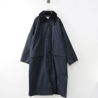 ジャーナルスタンダード別注 バブアー Barbour OS BURGHLEY JS EXCLUSIVE バーレー オーバーサイズコート 34/黒【2400013814867】(その他)