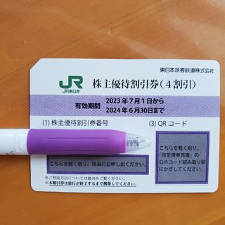 ジェイアール(JR)のjr東日本　株主優待券　１枚　割引券(鉄道乗車券)