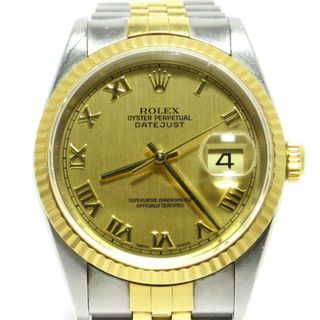 ロレックス(ROLEX)のROLEX(ロレックス) 腕時計 デイトジャスト 16233 メンズ SS×K18YG/ローマンインデックス/20コマ ゴールド(その他)