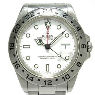 ロレックス(ROLEX)のROLEX(ロレックス) 腕時計 エクスプローラー2 16570 メンズ SS/13コマ/1999.11 白(その他)