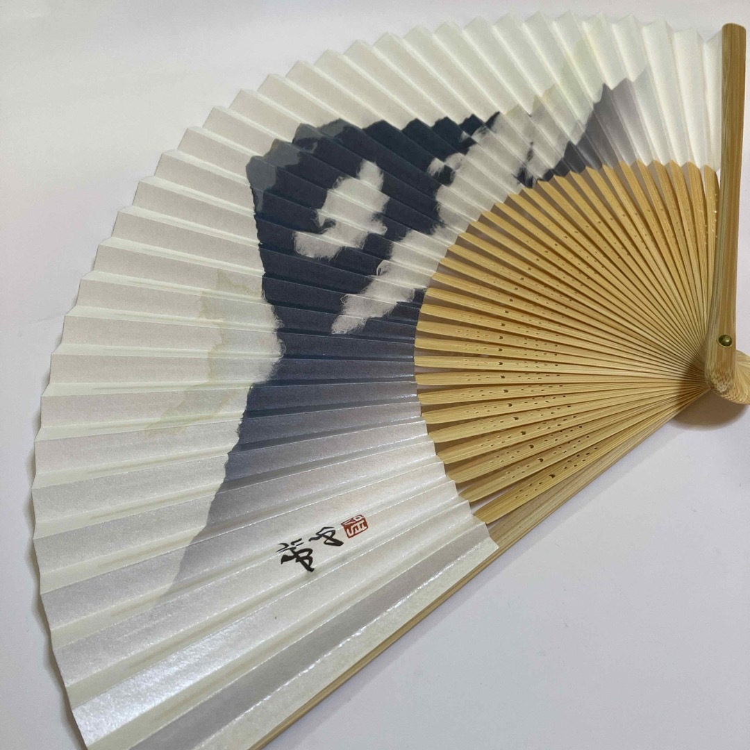 紙扇子　富士山 メンズの水着/浴衣(和装小物)の商品写真