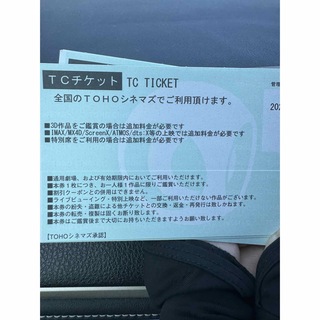 TCチケット　TOHOシネマズ　２枚(邦画)
