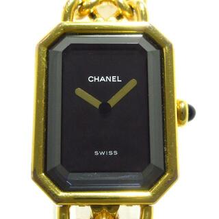 シャネル(CHANEL)のCHANEL(シャネル) 腕時計 プルミエール H0001 レディース 黒(腕時計)