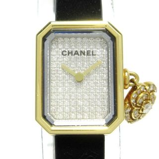 CHANEL - CHANEL(シャネル) 腕時計 プルミエール カメリア コレクション ウォッチ H6362 レディース K18YG×チタン/ヴェルヴェットラバーベルト/カメリアチャーム/1000本限定 ダイヤモンド