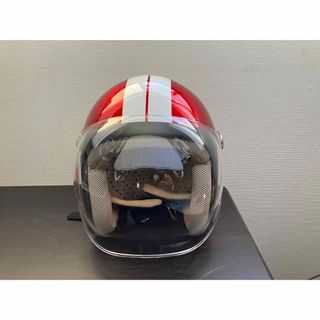 TNK工業製　CA-6キッズ用ヘルメットとタンデム用ベルト(ヘルメット/シールド)