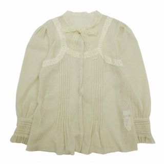 ジルスチュアート(JILLSTUART)の08SS ジルスチュアート ボウタイ ボヘミアンレース チュール ブラウス(シャツ/ブラウス(長袖/七分))