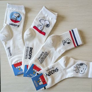 スヌーピー(SNOOPY)のSNOOPYソックス4足セット(ソックス)