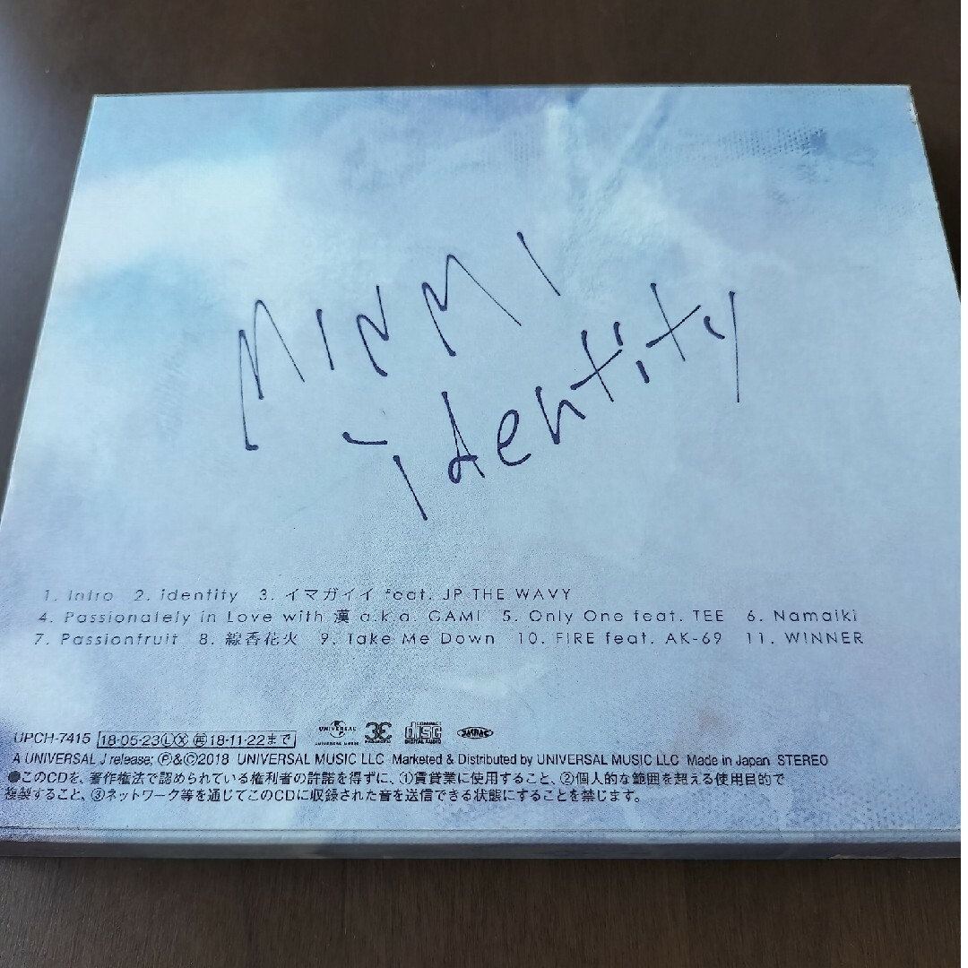 MINMI 「identity（初回限定盤）」 エンタメ/ホビーのCD(ポップス/ロック(邦楽))の商品写真