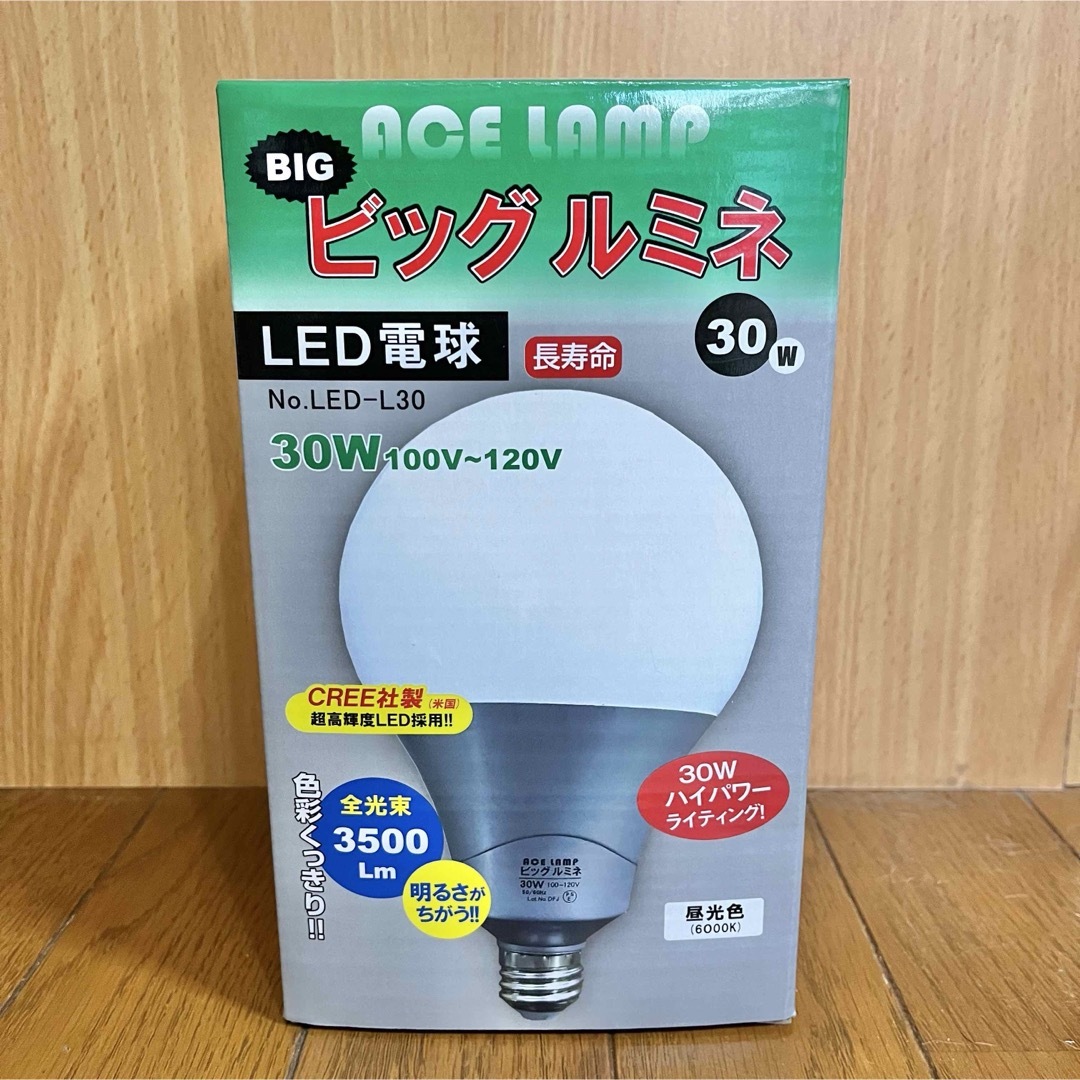 WING ACE LED電球ビッグルミネ LED-L30 スポーツ/アウトドアのアウトドア(ライト/ランタン)の商品写真