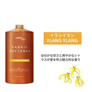 クンダル】KUNDAL   シグネチャー3X  イランイラン柔軟剤1580ml(洗剤/柔軟剤)