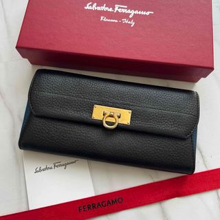 Salvatore Ferragamo - 395 美品 Ferragamo サルヴァトーレフェラガモ 2つ折り 長財布