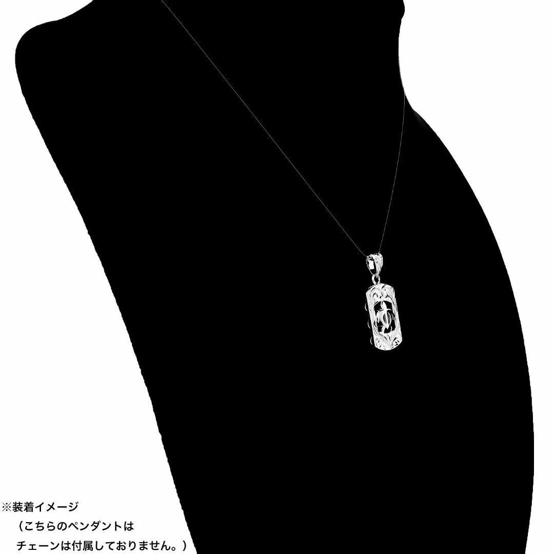 [レイラニ] ハワイアンジュエリー 亀 ホヌ（海亀） タグ型 プレート スクロー メンズのアクセサリー(その他)の商品写真