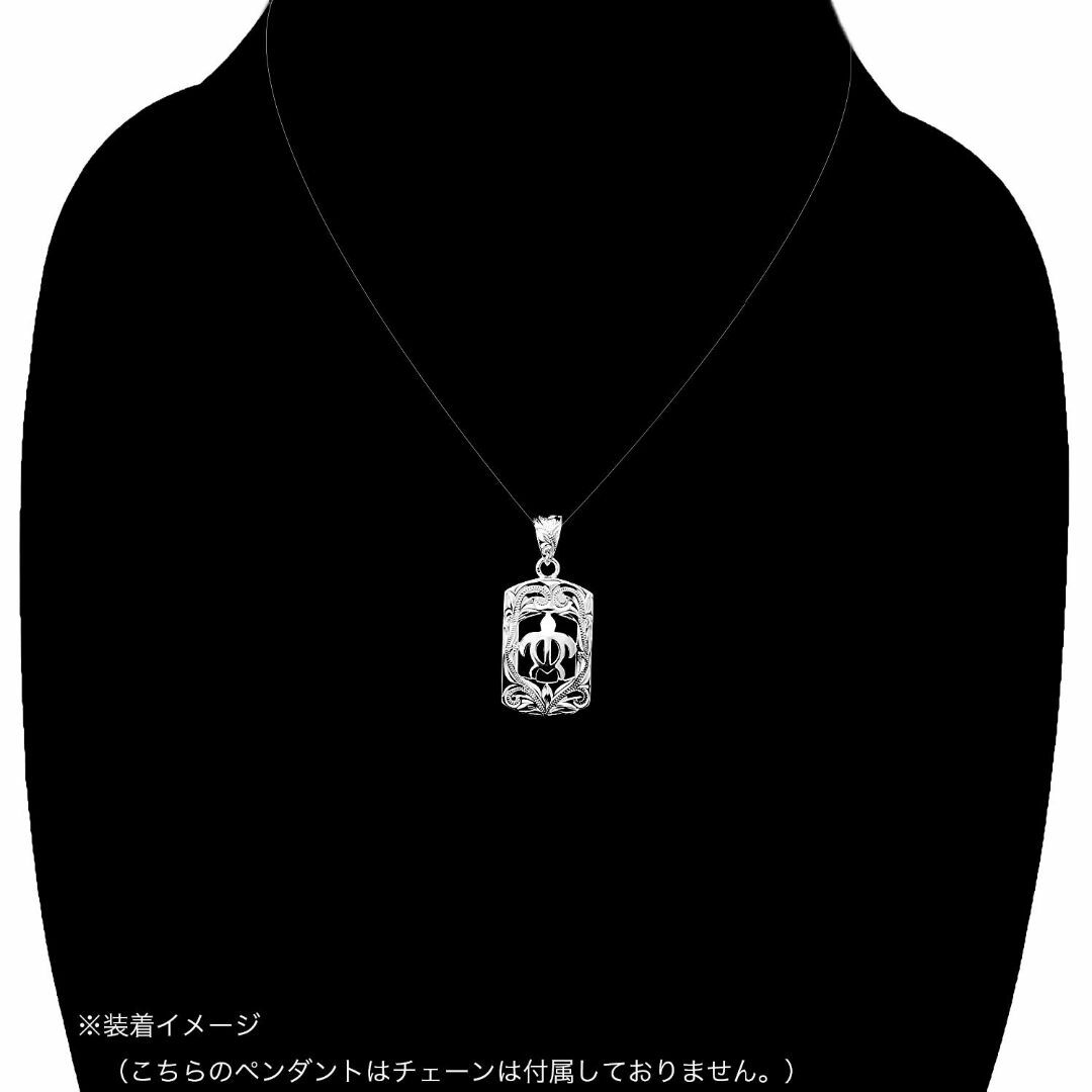 [レイラニ] ハワイアンジュエリー 亀 ホヌ（海亀） タグ型 プレート スクロー メンズのアクセサリー(その他)の商品写真