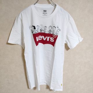 リーバイス(Levi's)のLevi's PEANUTSコラボ スヌーピー サイズS 半袖Ｔシャツ カットソー ホワイト レディース リーバイス【中古】4-0421S△(Tシャツ(半袖/袖なし))