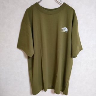 ザノースフェイス(THE NORTH FACE)のTHE NORTH FACE S/S HISCA LOGO Tee NT32159 サイズXL 半袖Ｔシャツ カットソー カーキ レディース ザノースフェイス【中古】4-0421S△(Tシャツ(半袖/袖なし))