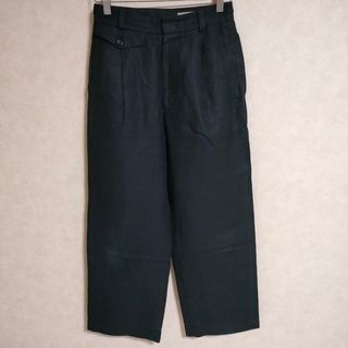 マーガレットハウエル(MARGARET HOWELL)のMARGARET HOWELL 578-2142002 LINEN TROUSERS サイズ1 パンツ 2022SS ネイビー レディース マーガレットハウエル【中古】4-0421M△(その他)