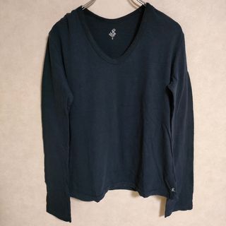 45R/45rpm サイズ2 長袖Ｔシャツ カットソー ロンＴ ネイビー レディース フォーティーファイブアールピーエム【中古】4-0421M△