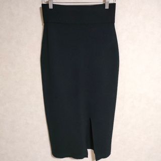 ビューティアンドユースユナイテッドアローズ(BEAUTY&YOUTH UNITED ARROWS)のROKU 6 BEAUTY&YOUTH MILANO RIB HIGH WAIST TIGHT SKIRT ロングスカート ブラック レディース ロクビューティアンドユース【中古】4-0421G△(ロングスカート)