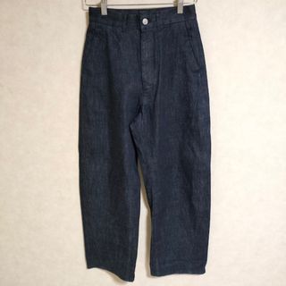 オーシバル(ORCIVAL)のORCIVAL 立体裁断デニムパンツ 定価16500円 OR-E0191 DNM サイズ1 デニムパンツ ネイビー レディース オーシバル/オーチバル【中古】4-0421G△(デニム/ジーンズ)