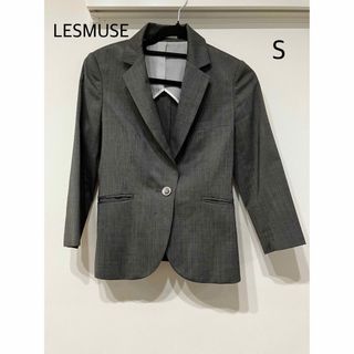 アオキ(AOKI)のAOKI LESMUSE スーツ ジャケット グレー ストライプ S(スーツ)